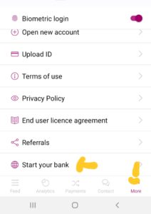 V banking app