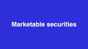 Marketable securities